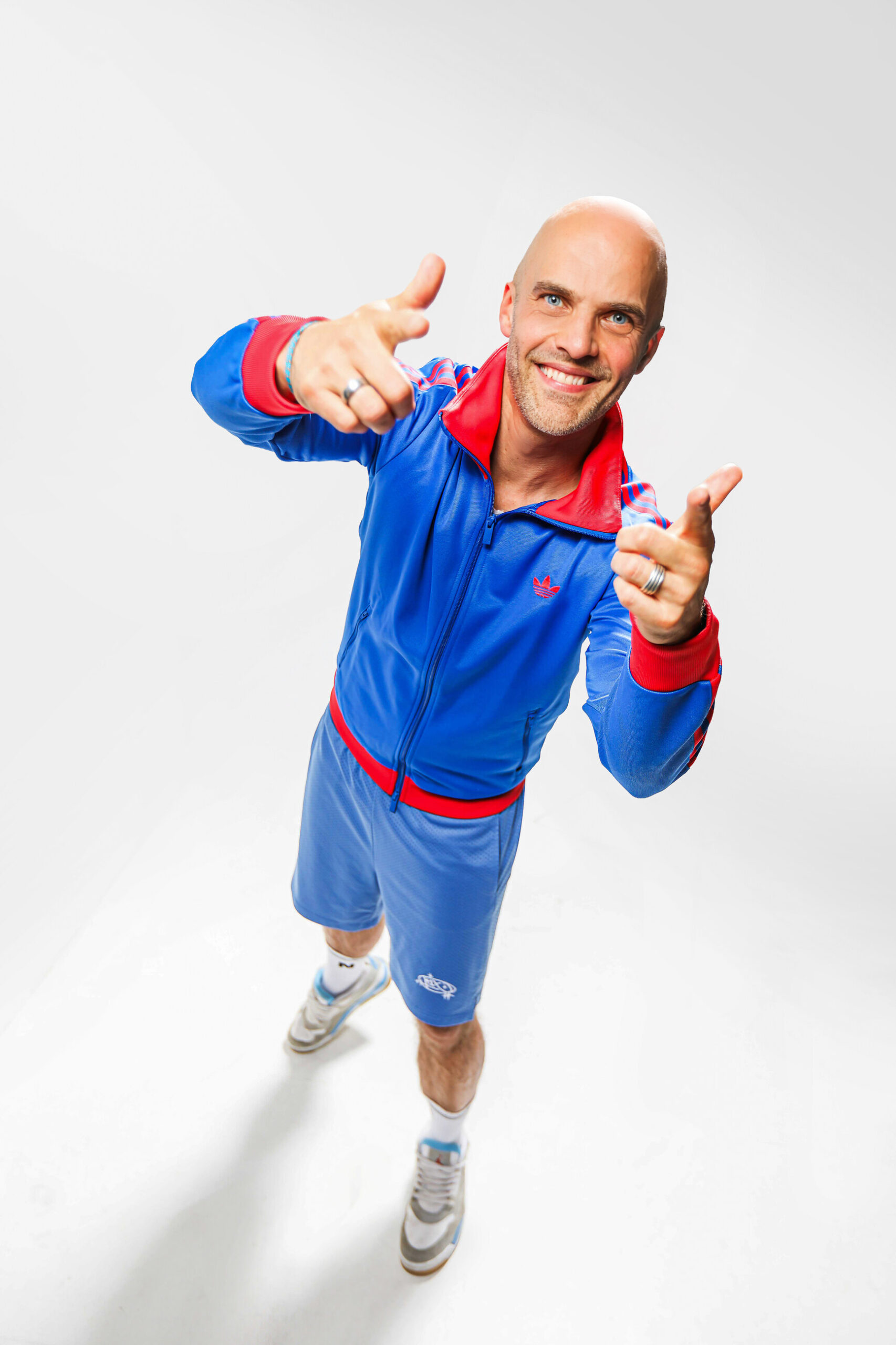 Norbert Klotz im blauen Trainingsanzug
