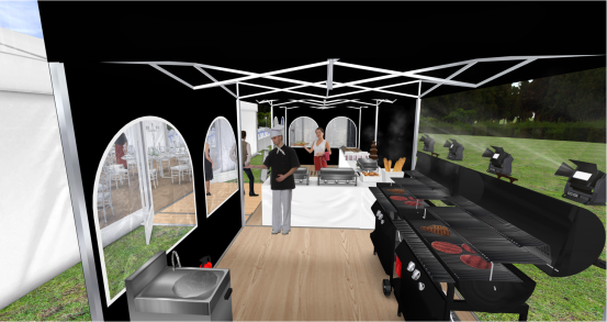 Cateringzelt 3 x 3 m